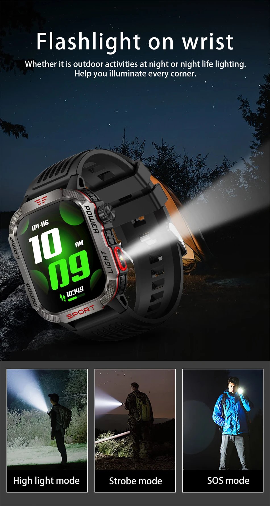 VanguardX - Outdoor Military Smart Watch – Power Meets Precision