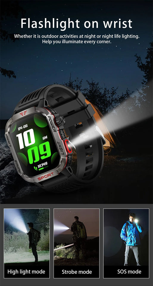 VanguardX - Outdoor Military Smart Watch – Power Meets Precision