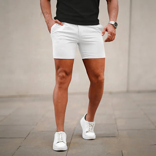 Men’s 5-Inch Slim Fit Stretch Chino Shorts – Casual Tapered Comfort Summer Shorts