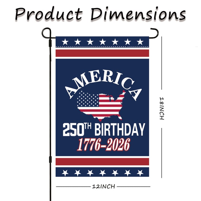 PatriotBanner – 250th Anniversary Garden Flag