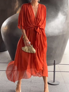 GraceVee | Timeless V-Neck Fashion Dress