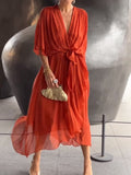GraceVee | Timeless V-Neck Fashion Dress