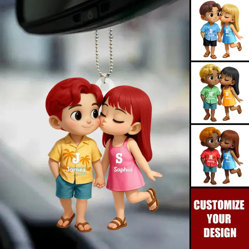 LoveRide – Personalized Acrylic Car Hanger