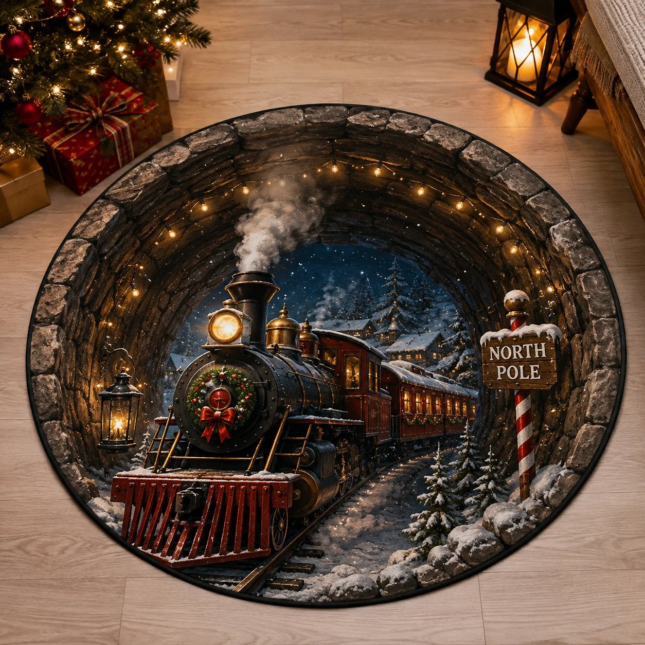 WonderPortal – Magical Christmas 3D Floor Rug