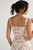LA VIERA - Corset Lace-Up Summer Dress