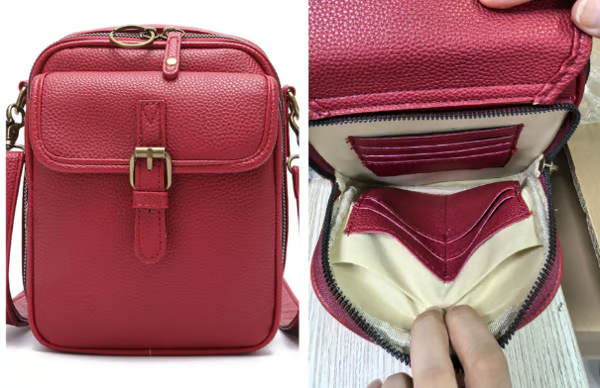 LuxeLoom – Classic Leather Crossbody Bag