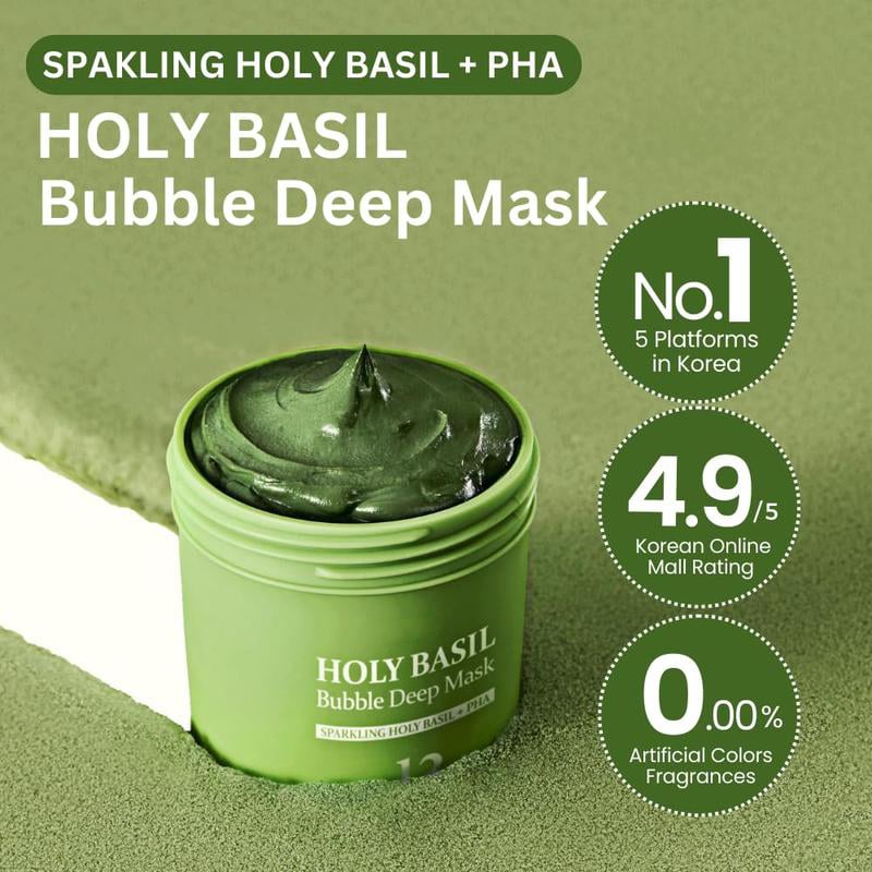 GlowBloom - Basil Bubble Pore Detox Mask