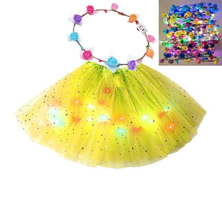 GlowTwirl – Light-Up Star Mesh Princess Tutu