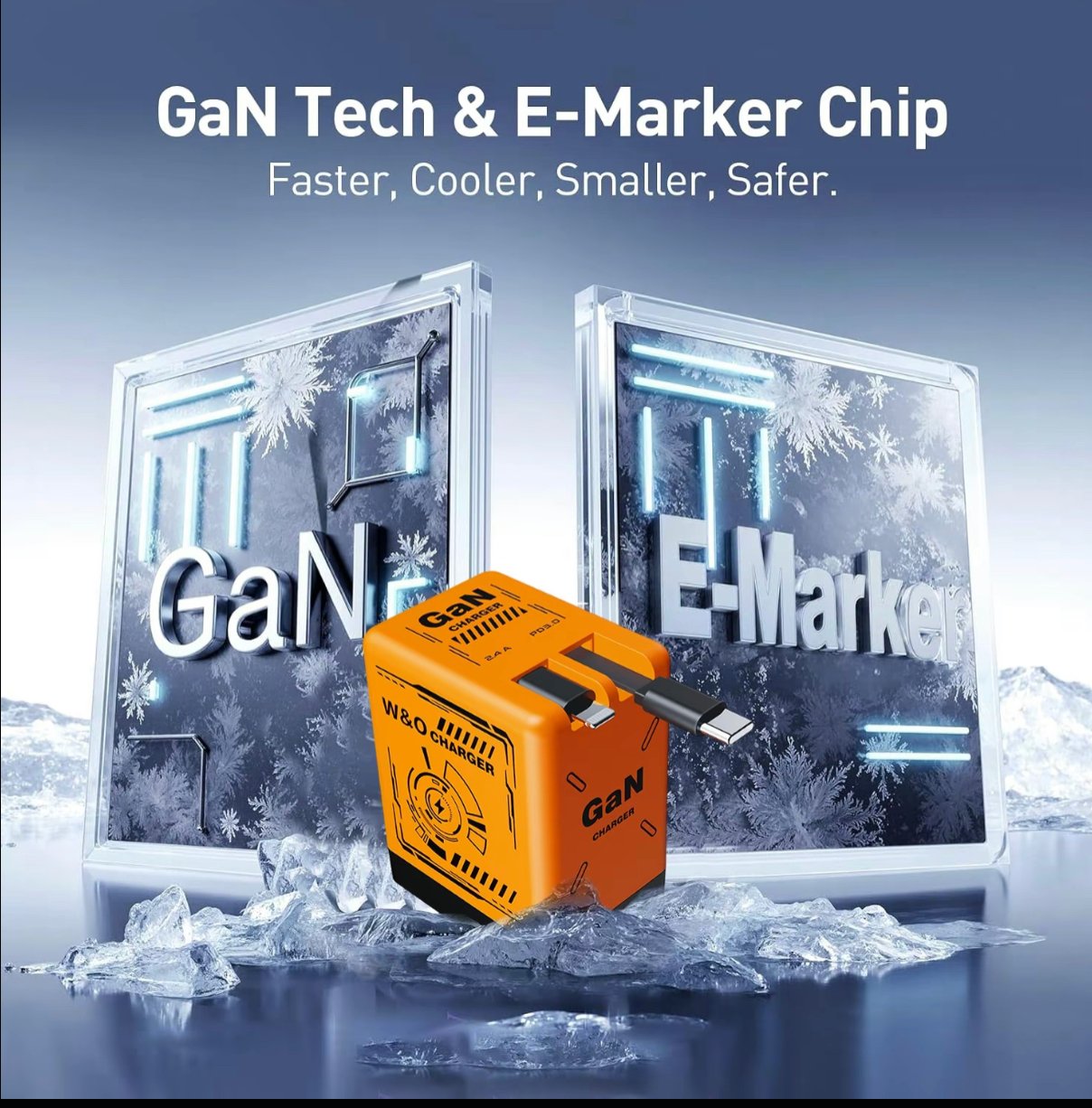 VoltMate 35W - Dual Retractable GaN Charger