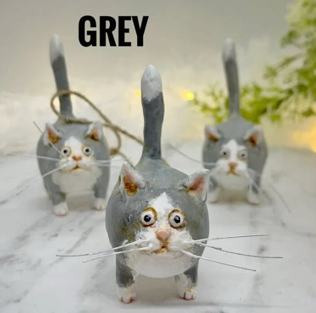 WhimsiCats™️ - Handcrafted Miniature Kitty Figurine marnetic