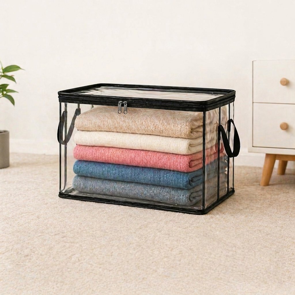🎁 Mother's Day Sale 49% OFF📦Large Heavy-Duty Thick Plastic Clear Storage Bag for Clothes, Moving & Storage