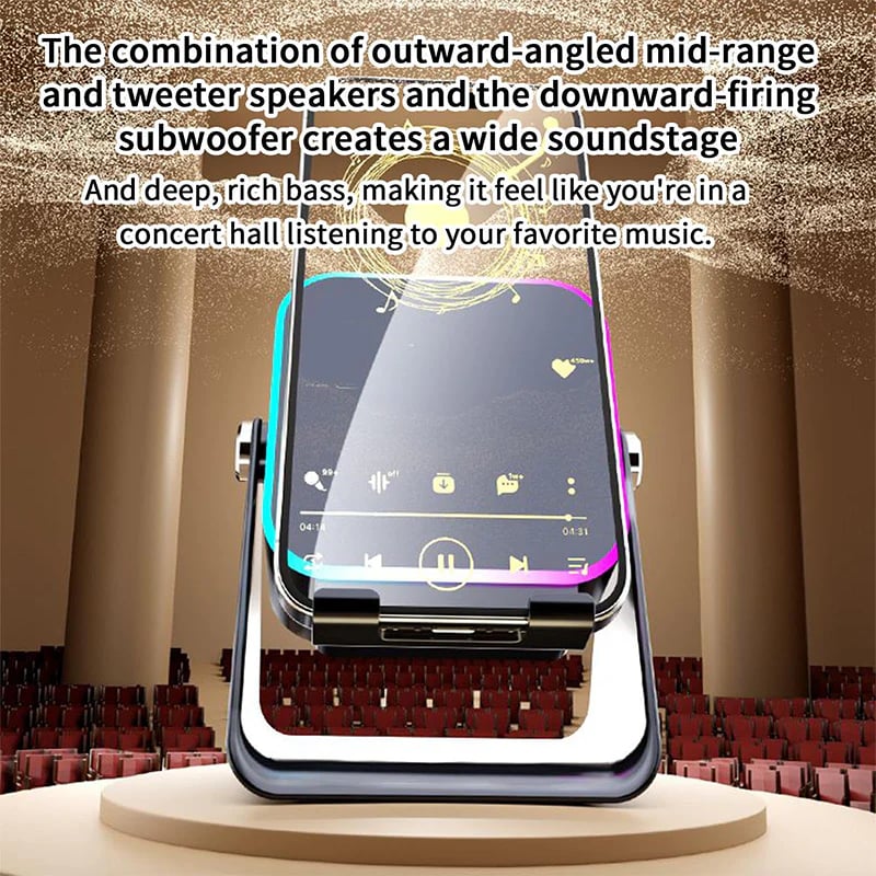 BeatBeam - Wireless Speaker, RGB Lights & Power Bank Stand