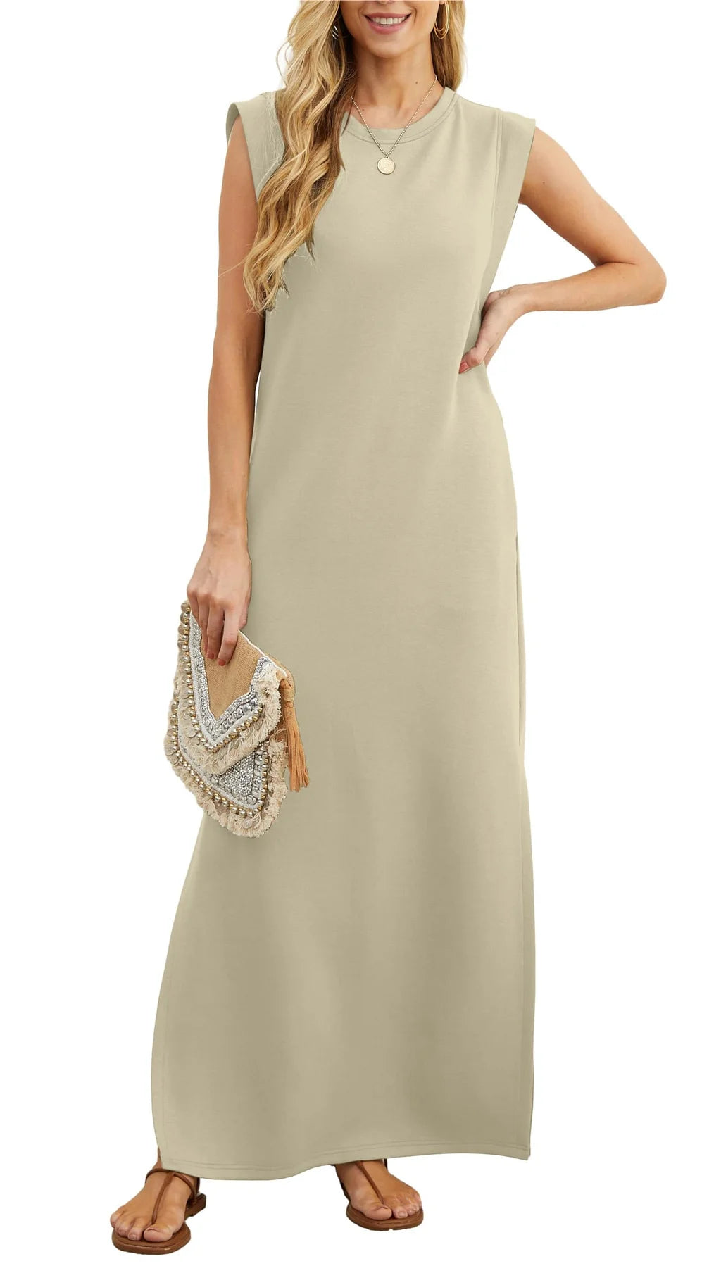 FreeFlow – Women’s Casual Split Maxi Dress