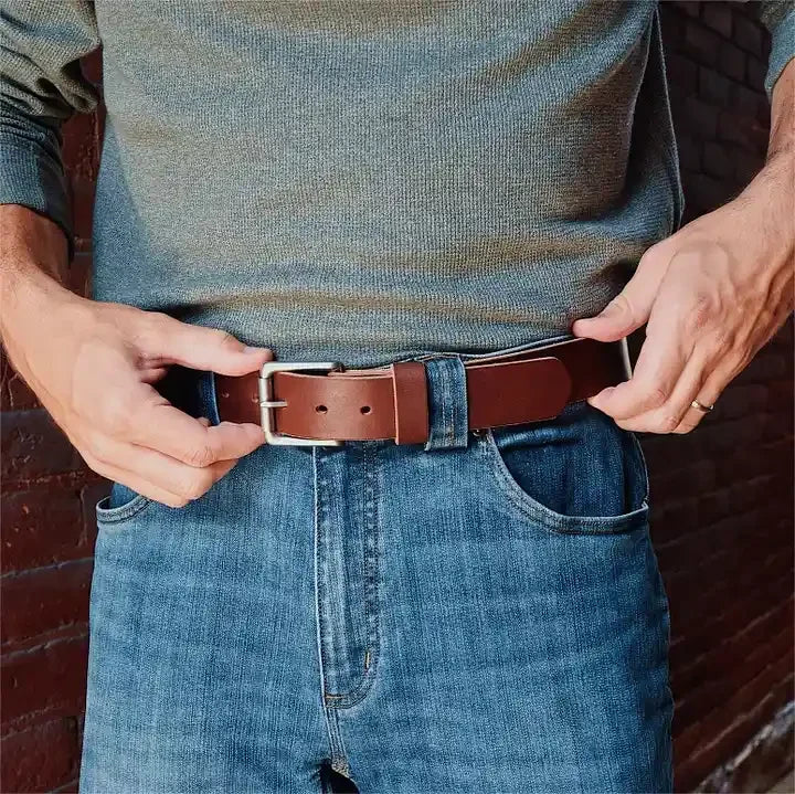 TRUEGRIT - Classic Hand-Stitched Leather Belt of Unmatched Strength