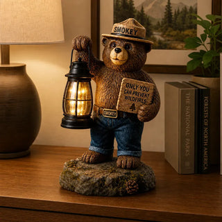 LandCharm– Solar Bear Garden Lantern Decor