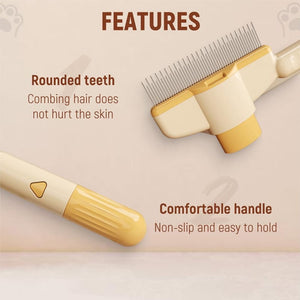 FleaFree - Self Cleaning Pet Grooming Brush