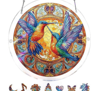 EmeraldFlame –  Acrylic 80 Pcs Suncatcher Puzzle