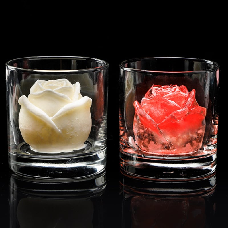RoseChill - 3D Ice Cube Mold for Elegant Drinks
