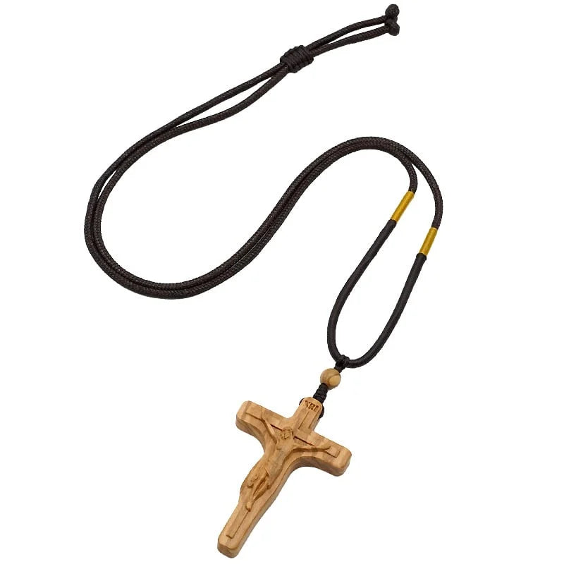 SacredTimber -  Handcrafted Wooden Cross Necklace