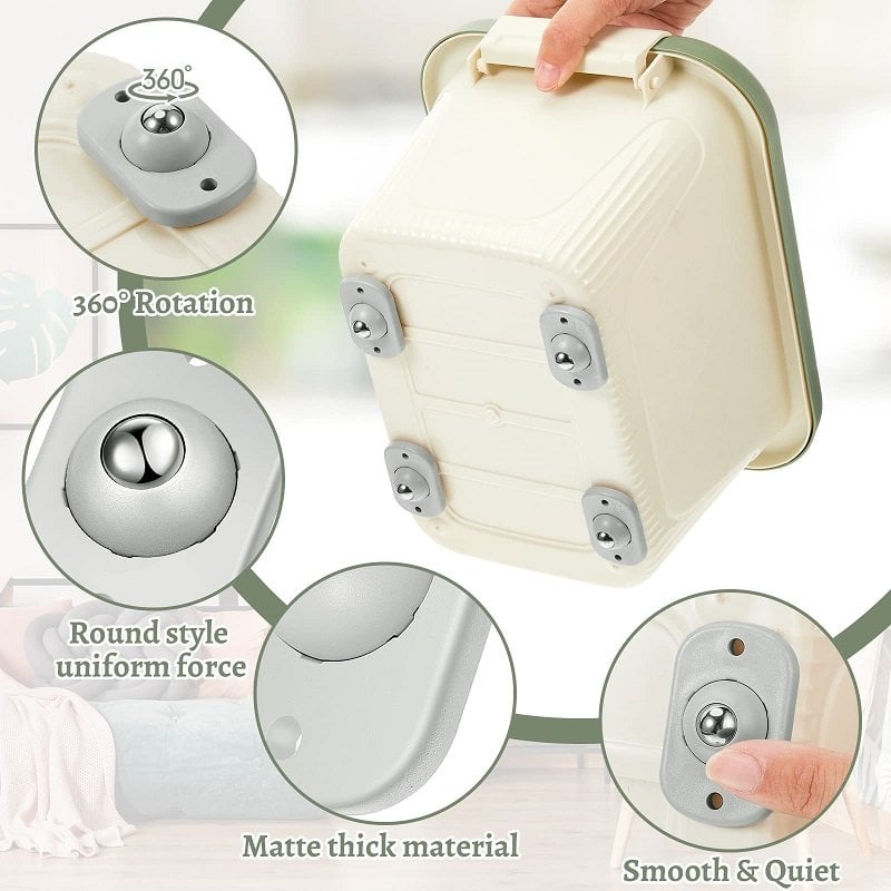 MoveIt - Silent 360º Storage Box Wheels