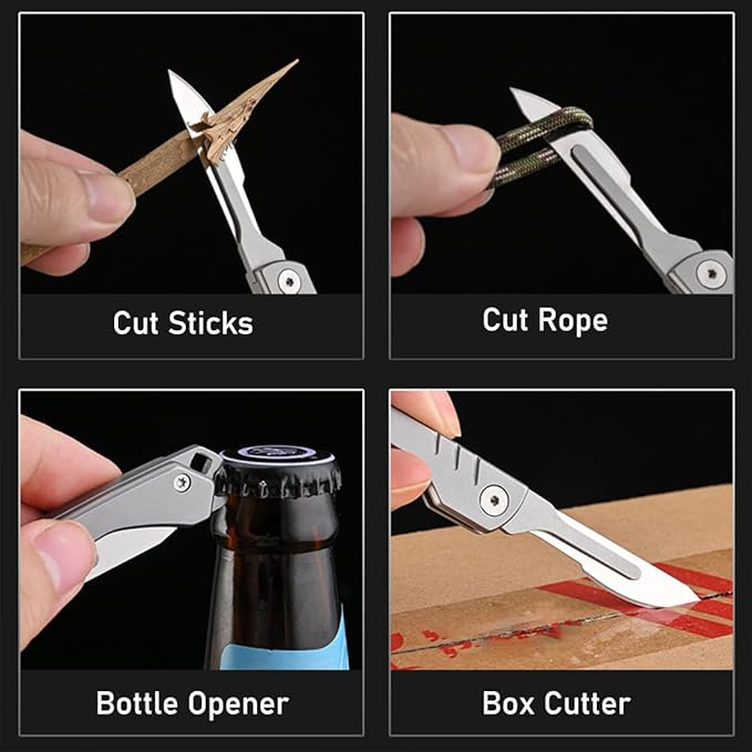 BladeSwift - Folding Scalpel Knife + 10 Replaceable Blades
