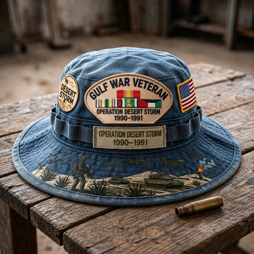 🇺🇸 Last Day Promo: 49% OFF 🎖️ - Gulf War Veteran Desert Storm Tribute Boonie Hat