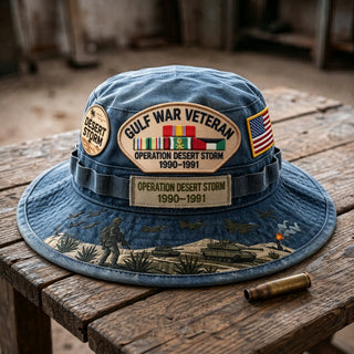 🇺🇸 Last Day Promo: 49% OFF 🎖️ - Gulf War Veteran Desert Storm Tribute Boonie Hat