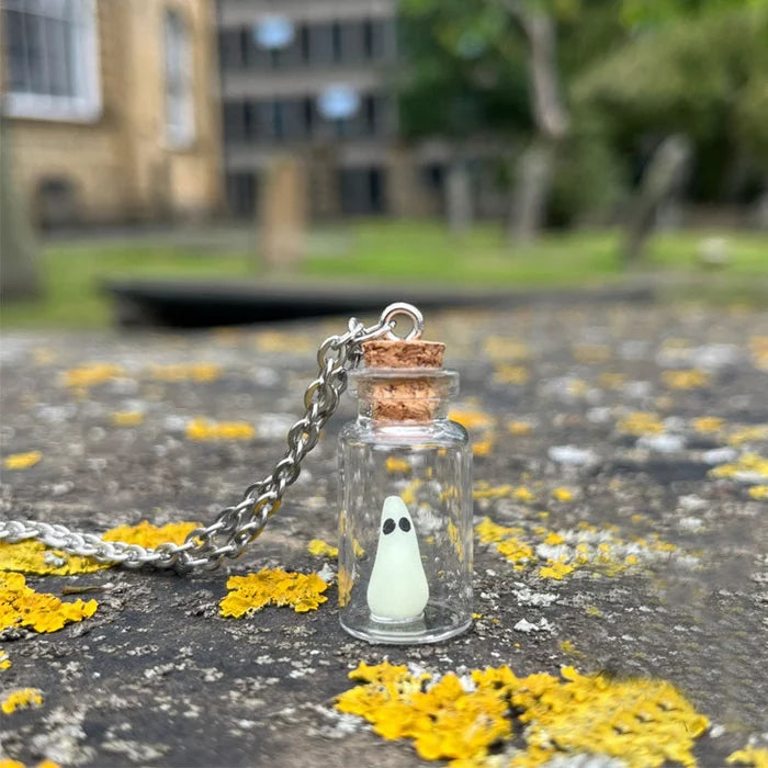 SpectraCharm - Radiant Ghost Charm Necklace