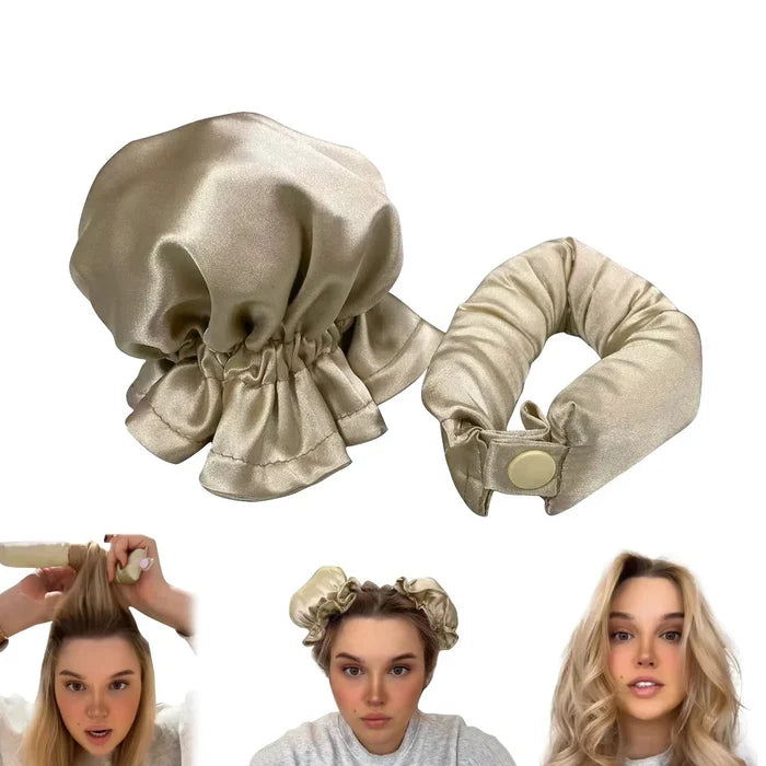 Satin Heatless Curling Buns Set marnetic