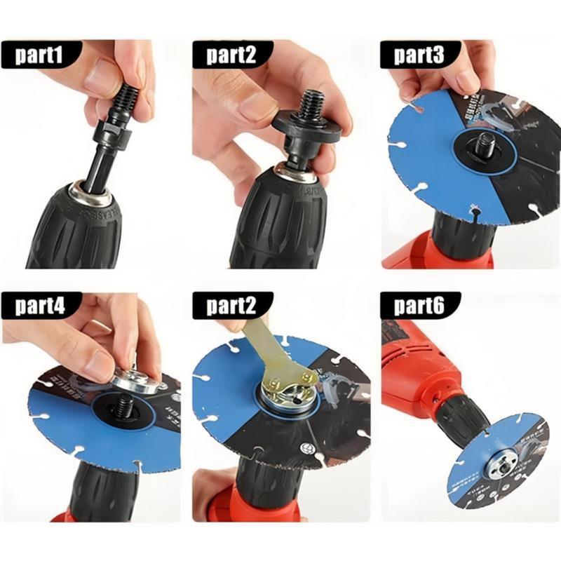 GrindGear – Universal Electric Drill Adapter Kit