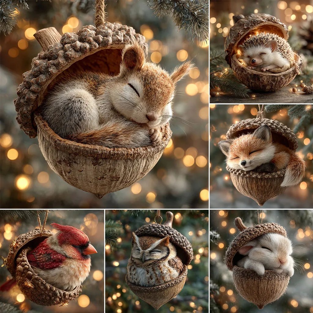 RusticCritters - Woodland Acorn Decorations