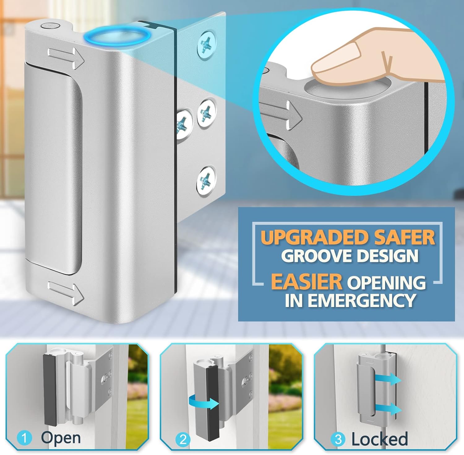 FortiLock - Ultimate Home Security Door Latch