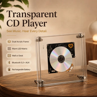 ClearTune – Transparent Wall-Mounted CD Player