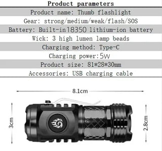 AuraBeam – Super Power Rechargeable Flashlight