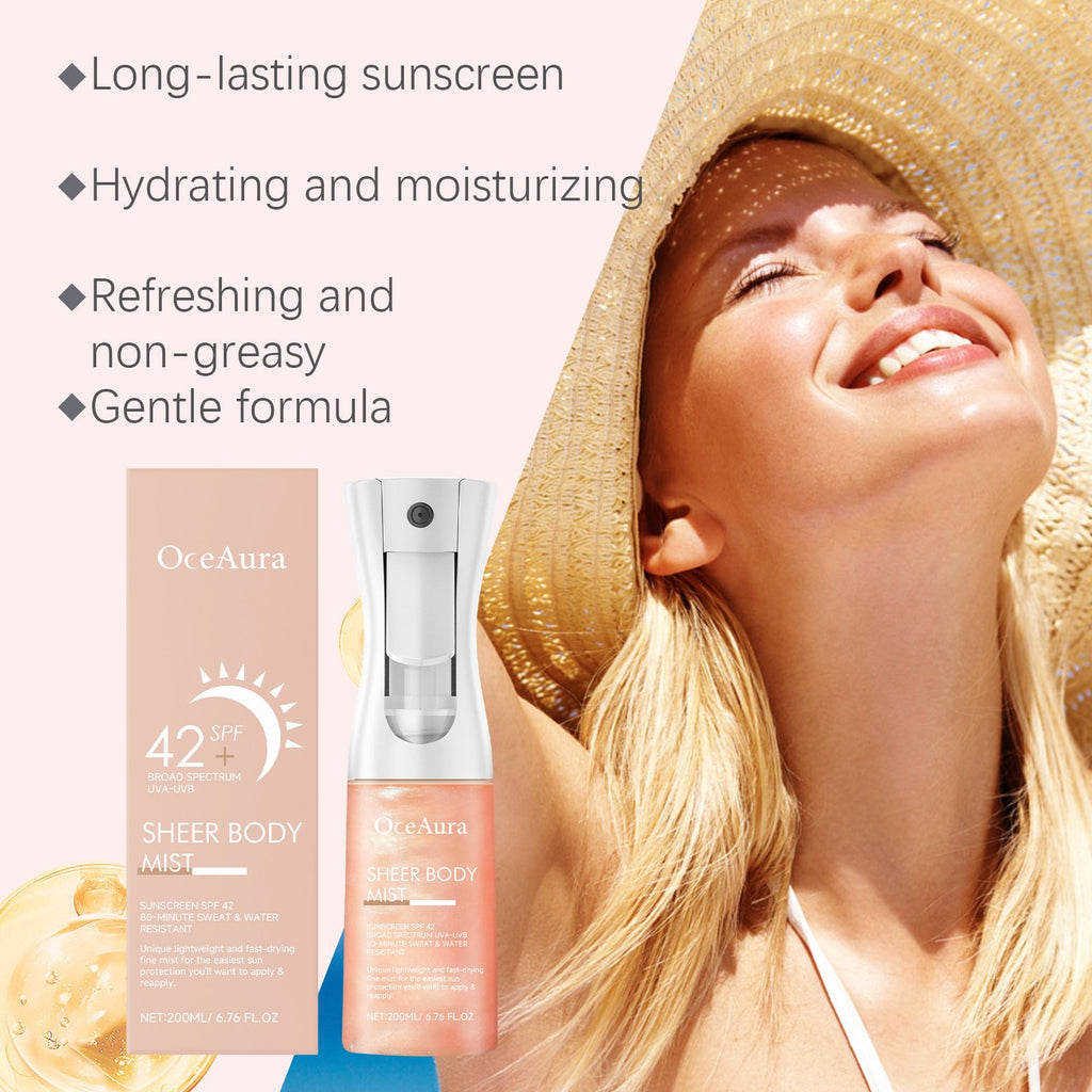 ☀️Sheer Body Mist Sunscreen-SPF 42 - 6.8 oz 🌊