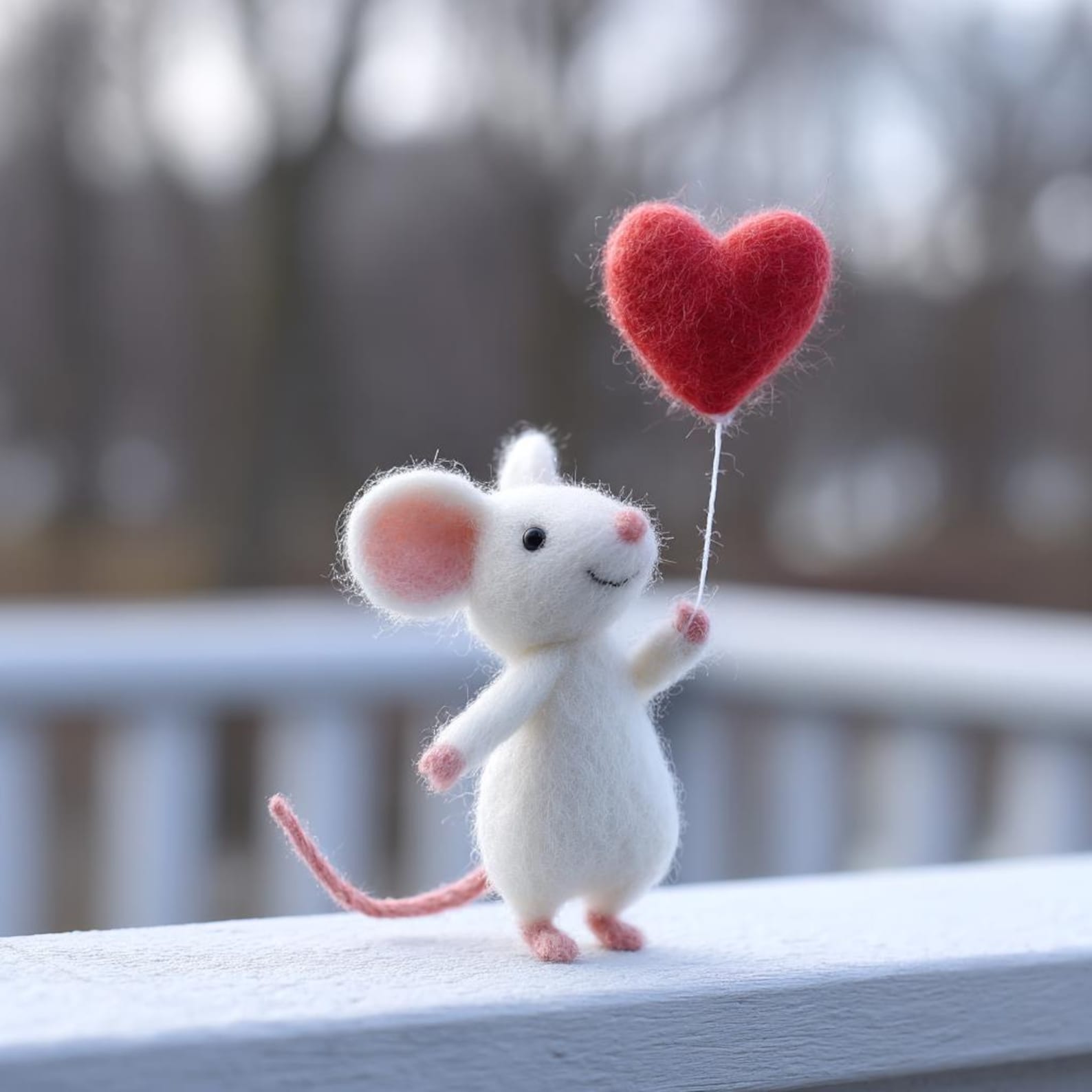 LoveMouse – Needle Felted Valentine’s Gift