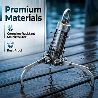 🧰⚓Mechanical Grappling Hook – Powerful Grip, Foldable & Built for Any Challenge