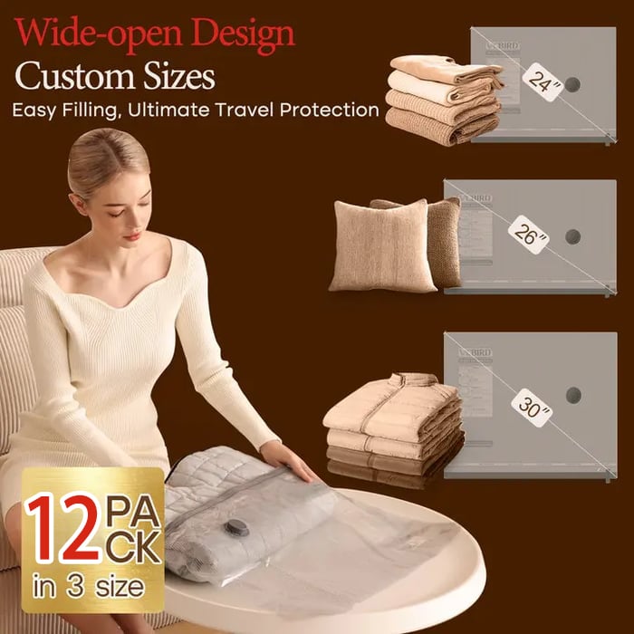 ✨LAST DAY ALERT 49% OFF🔥 X7 Cordless Travel Vacuum Bag