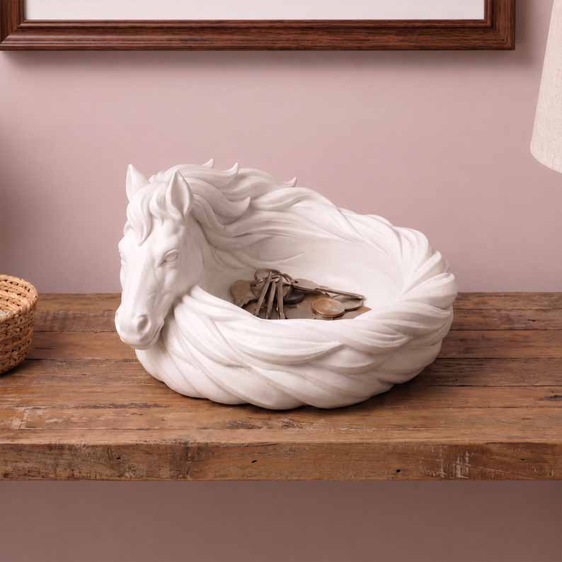 GoldenMane – Elegant Horse Bowl