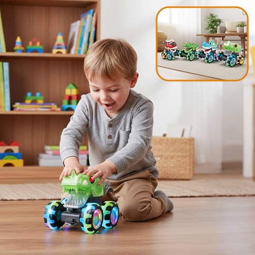 GlowRampage - Big Foot Monster Car – Roll Fast, Shine Bright