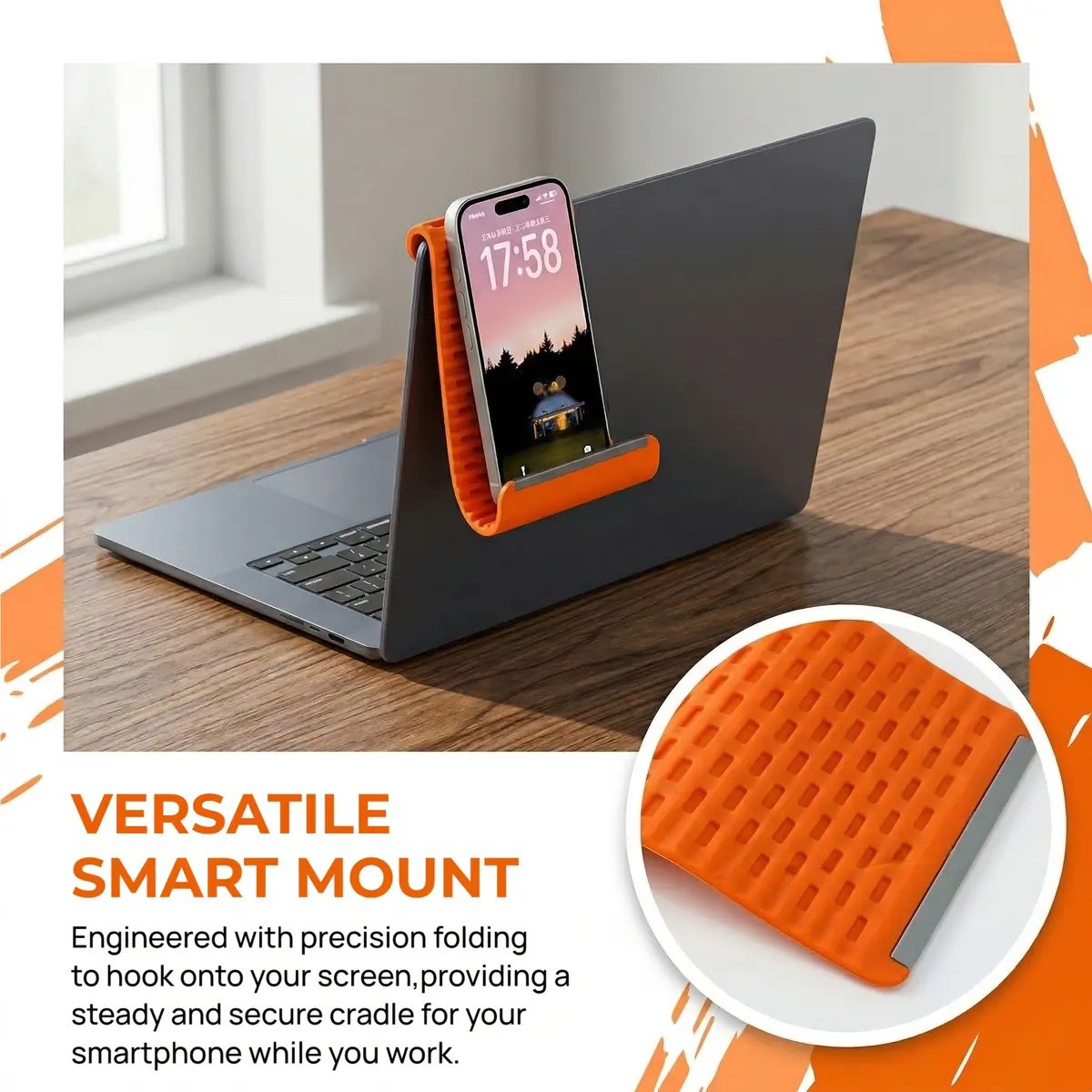 ⏰LAST DAY 50% OFF🔥Flexible silicon  Phone holder stand, Bendable Rollable Foldable Design