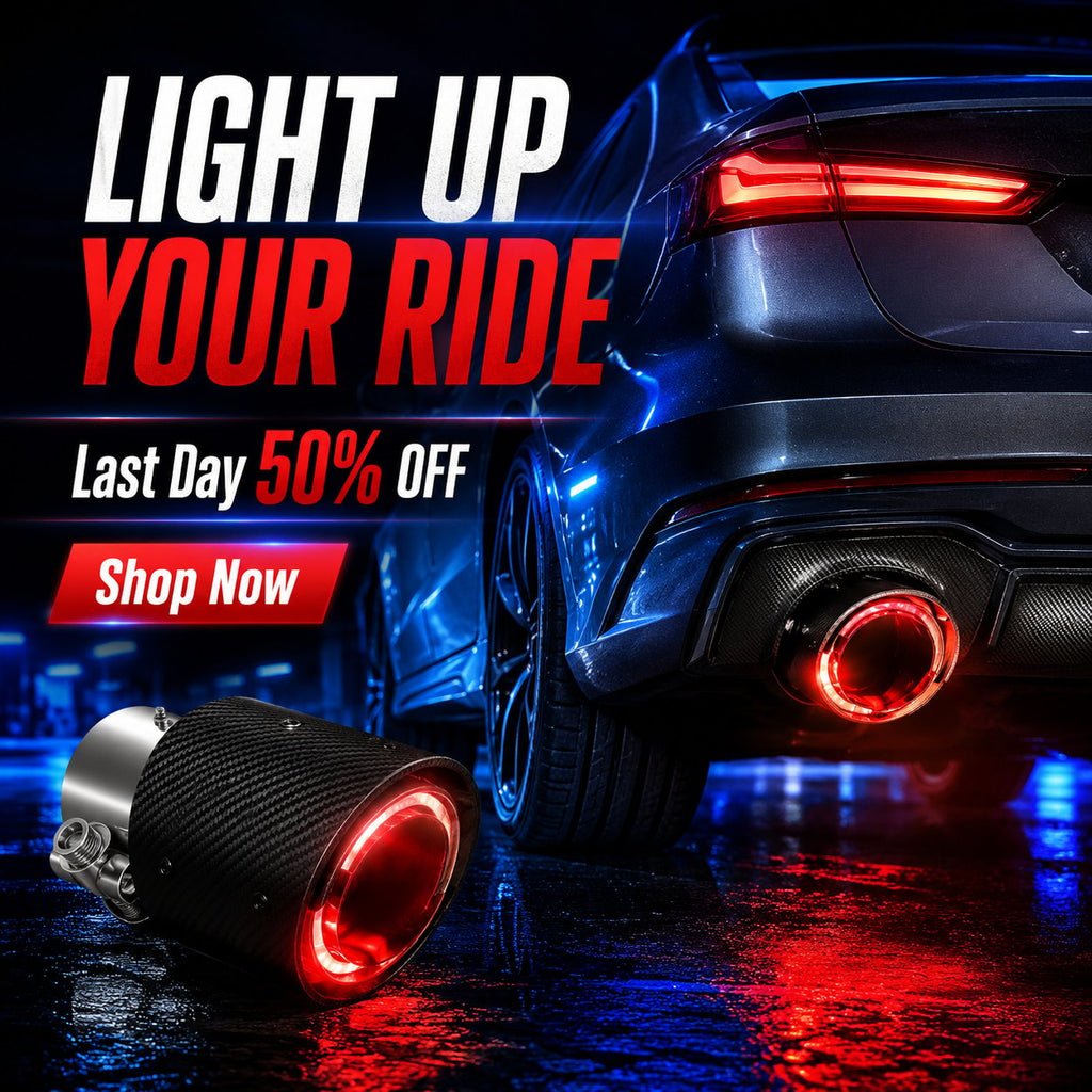 TurboFlare – Premium Carbon Fiber LED Exhaust Pipe
