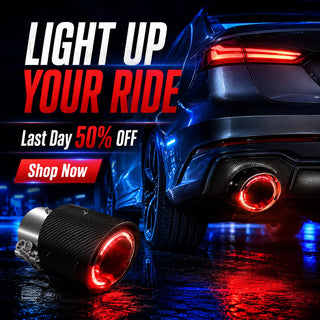 TurboFlare – Premium Carbon Fiber LED Exhaust Pipe