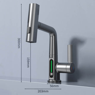 AuraStream – Pulling & Lifting Digital Display Faucet