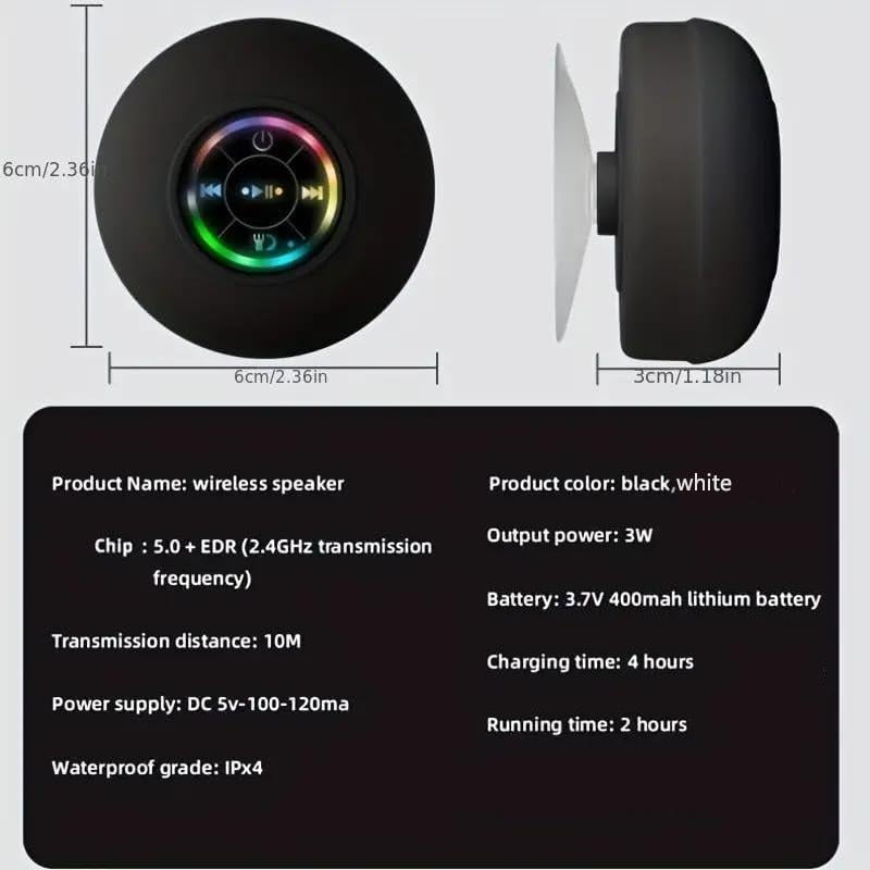 GlowSound - Mini Waterproof Speaker