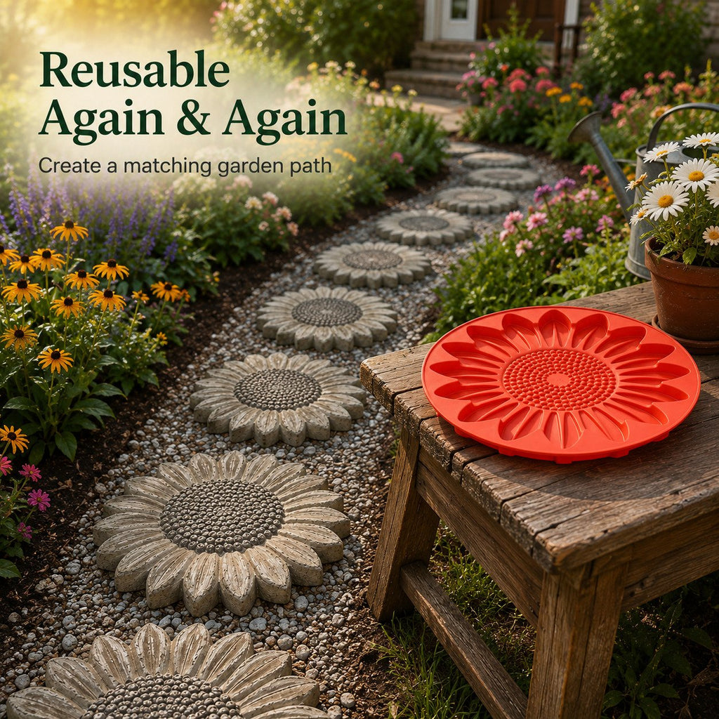 GardenCraft– Premium Reusable Garden Stepping Stone Mold