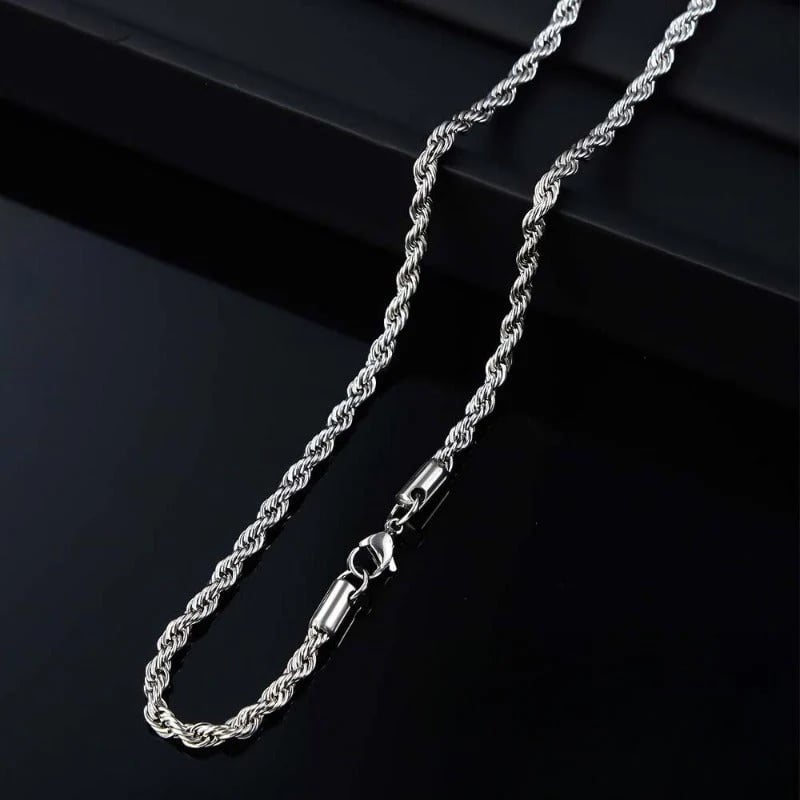 RadiantLoop – Elegant Twisted Rope Statement Necklace
