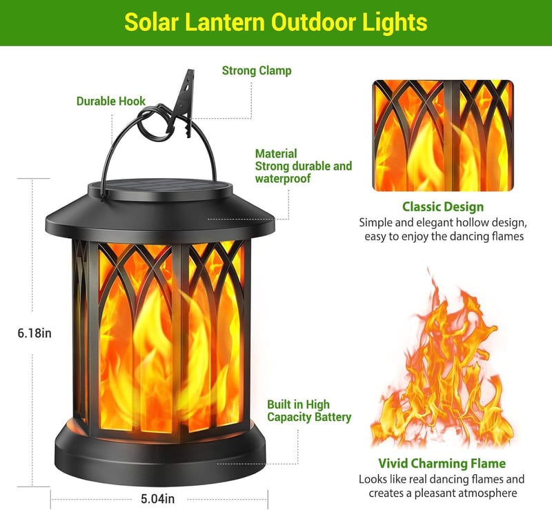 Twilight Ember - Flame Lantern for Cozy Outdoor Nights