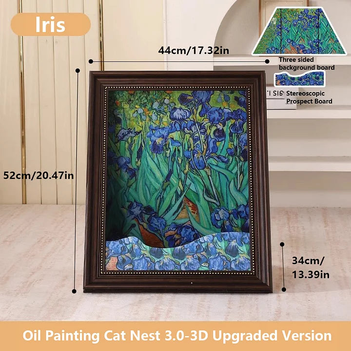 PurrLouvre – Mona Lisa Inspired Cat Bed