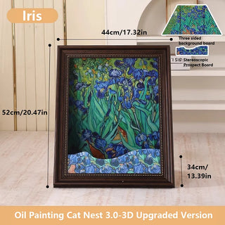 PurrLouvre – Mona Lisa Inspired Cat Bed